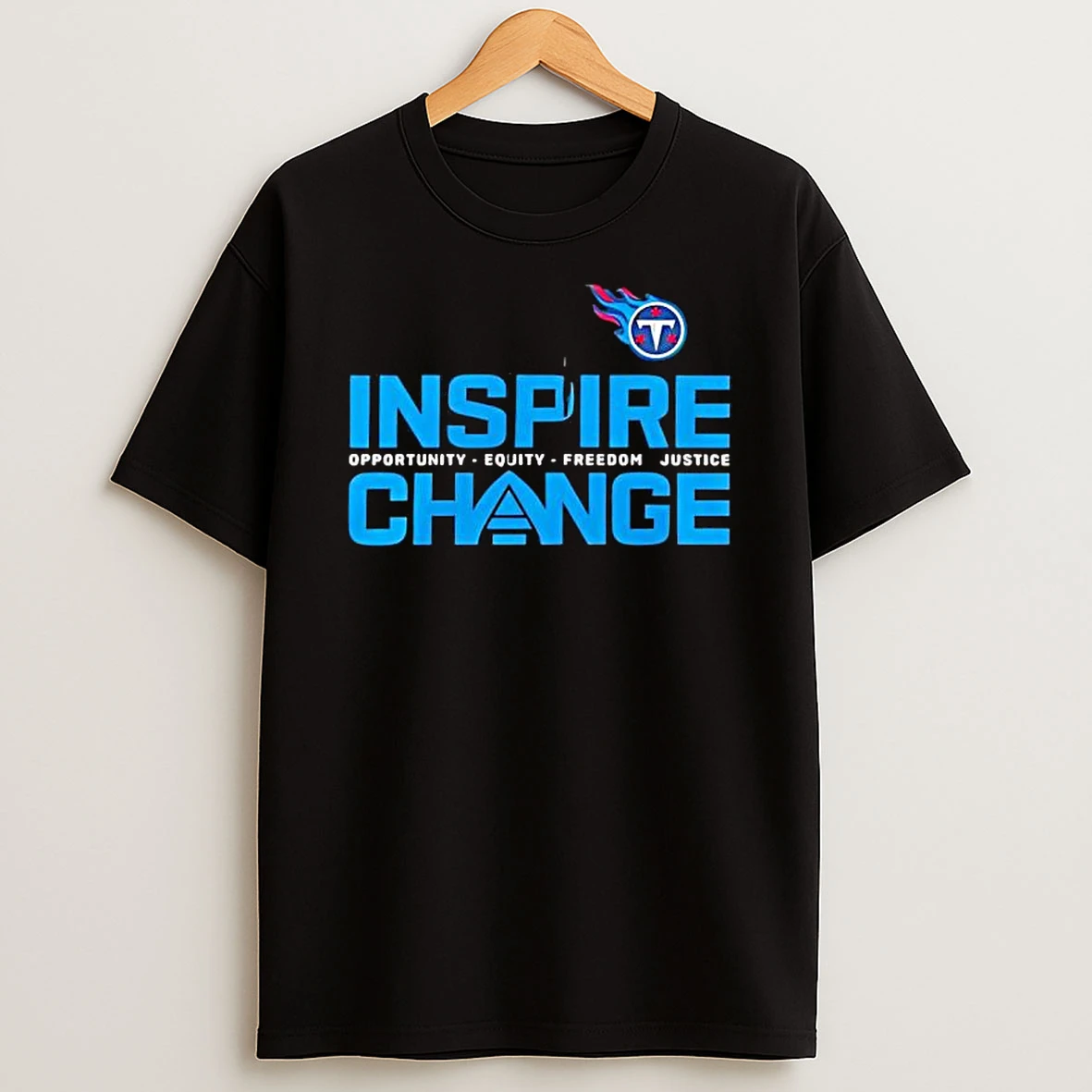 Tennessee Titans X Inspire Change Logo T Shirt