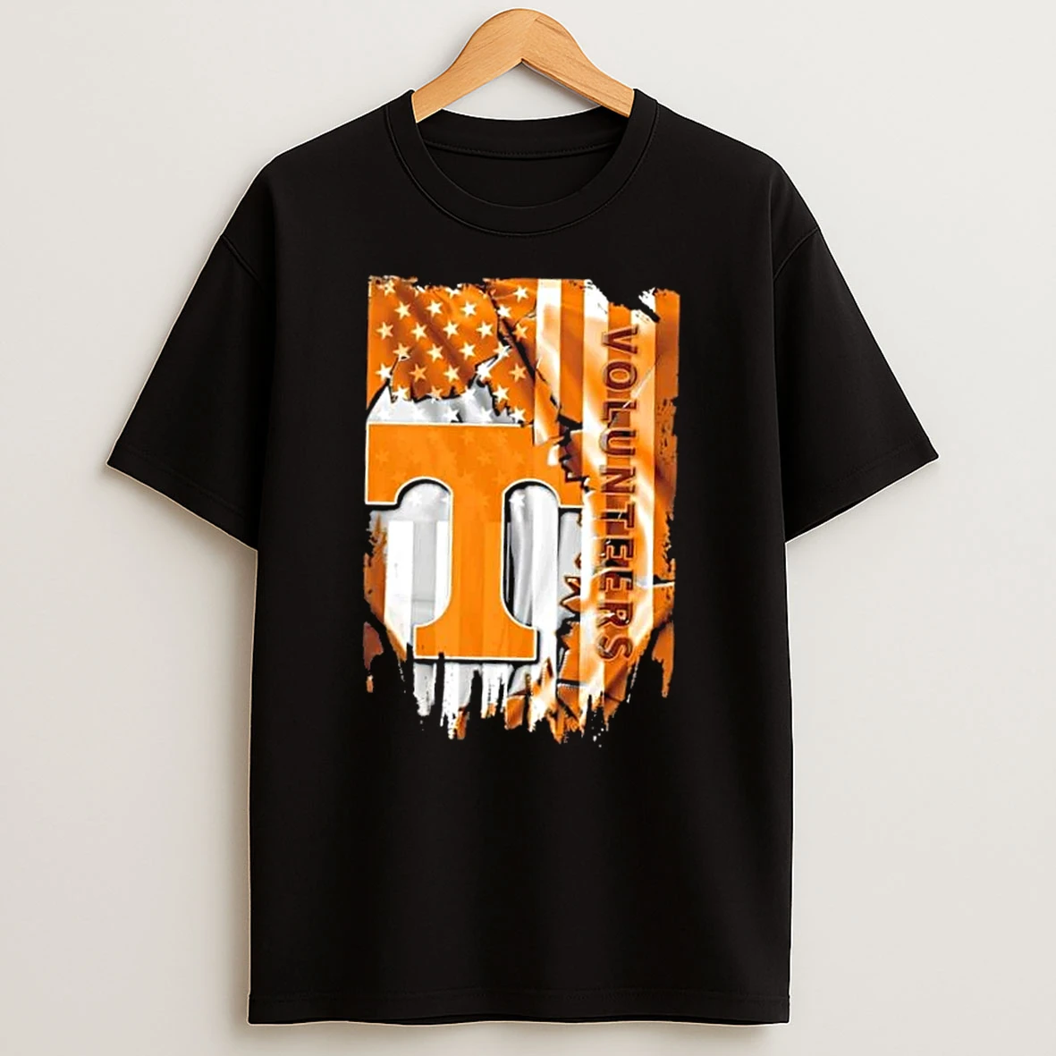 Tennessee Volunteers Football X American Flag T Shirt