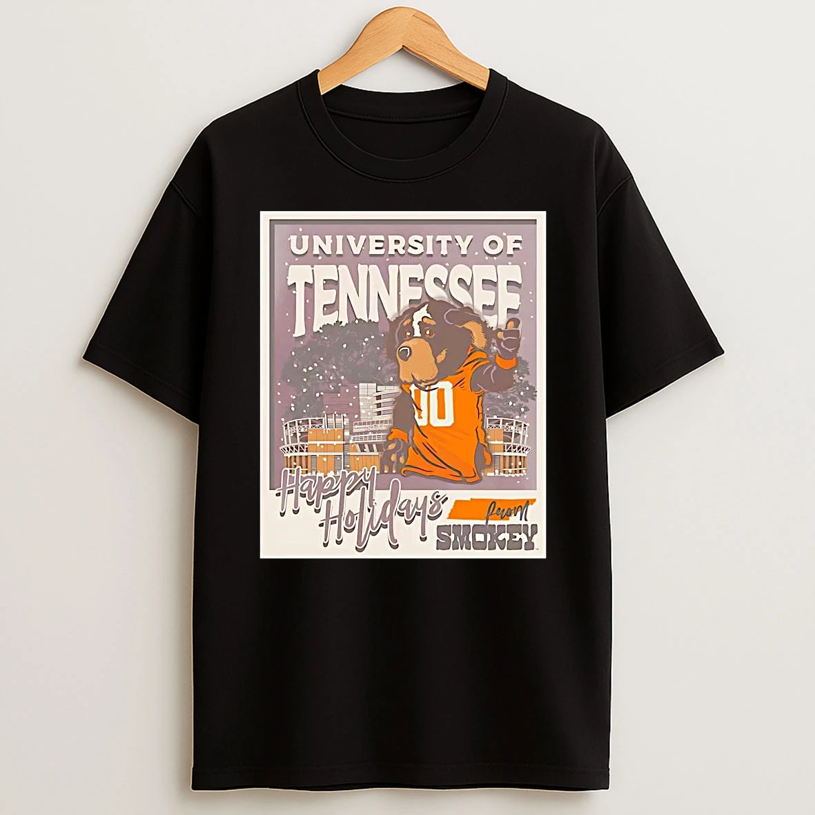 Tennessee Volunteers Happy Holiday From Smokey Christmas T Shirt