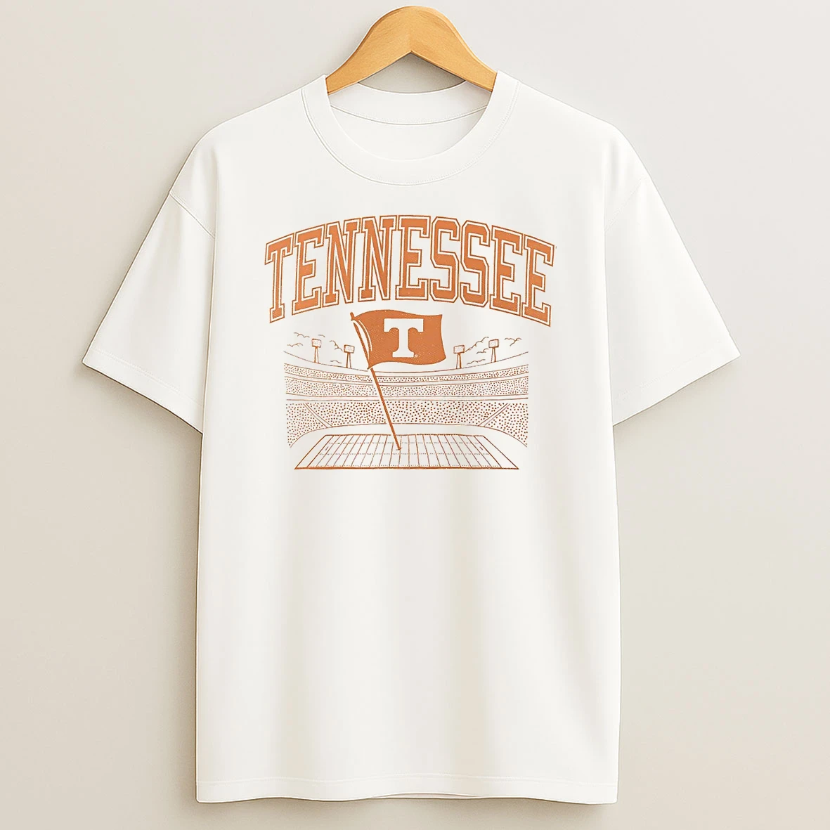 Tennessee Volunteers Plant Flag Stadium T Shirt