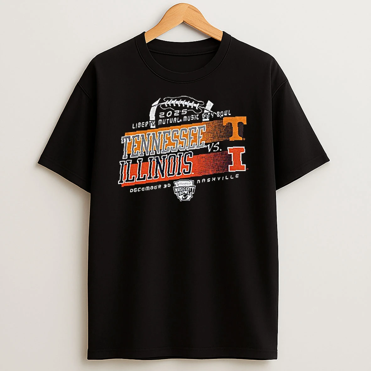 Tennessee Volunteers Vs Illinois Fighting Illini Football Liberty Mutual Music City Bowl T Shirt