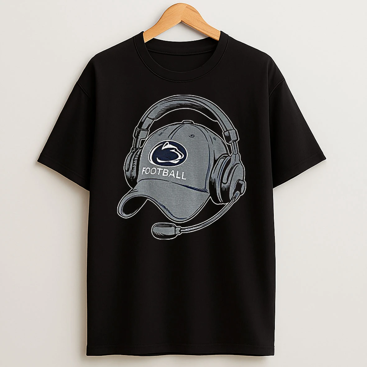 Terry Smith Penn State Nittany Lions Football Coachs Hat And Headset T Shirt