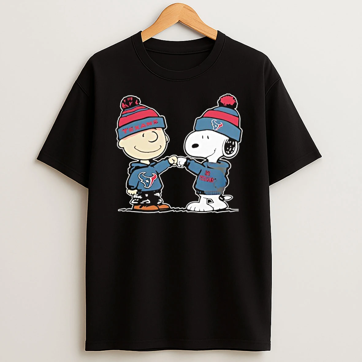 Texans Houston Outfit With Charlie Brown And Snoopy Of Peanuts T Shirt