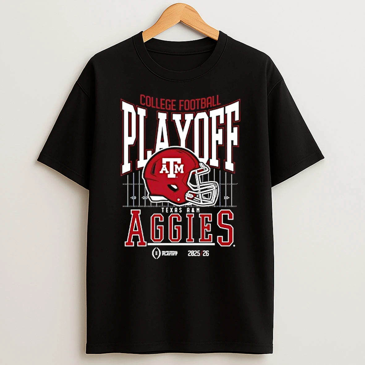 Texas A And M Aggies 2025 2026 College Football Playoff Bound Helmet T Shirt