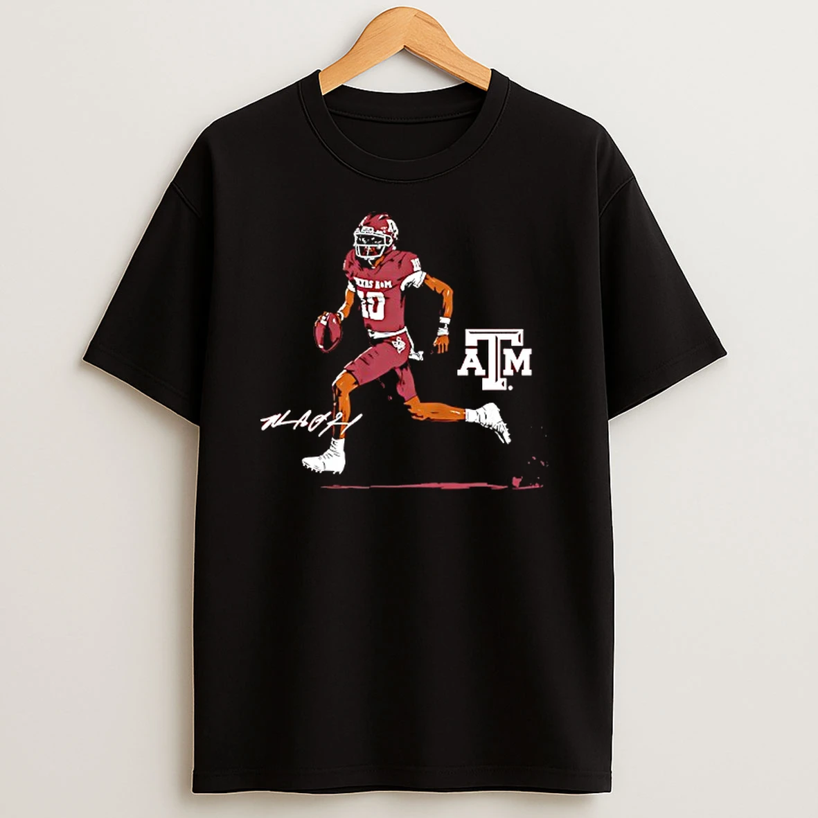 Texas A And M Aggies Football Marcel Reed Superstar Pose Signature T Shirt