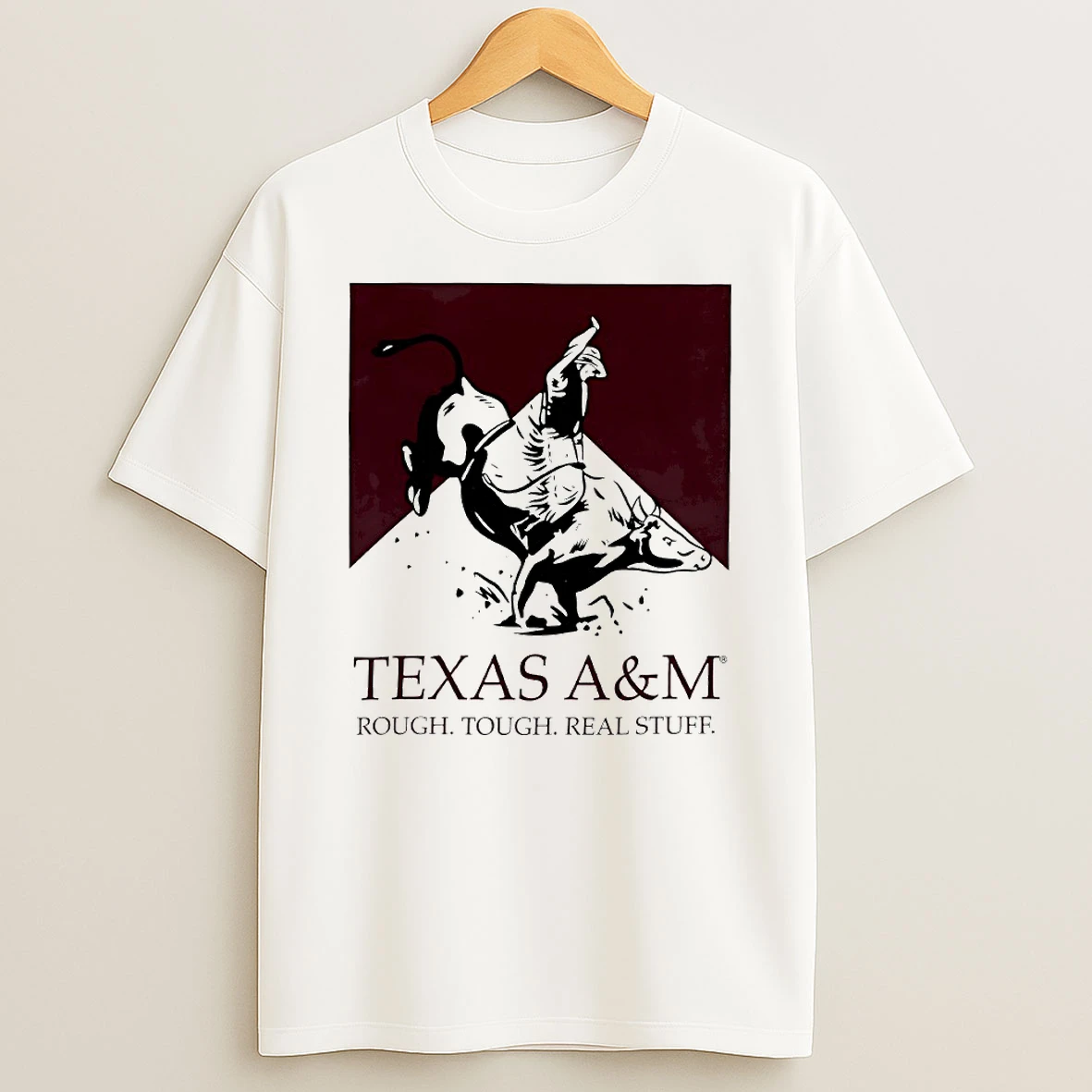 Texas A And M Aggies Rough Tough Bull Rider Marlboro Circle T Shirt