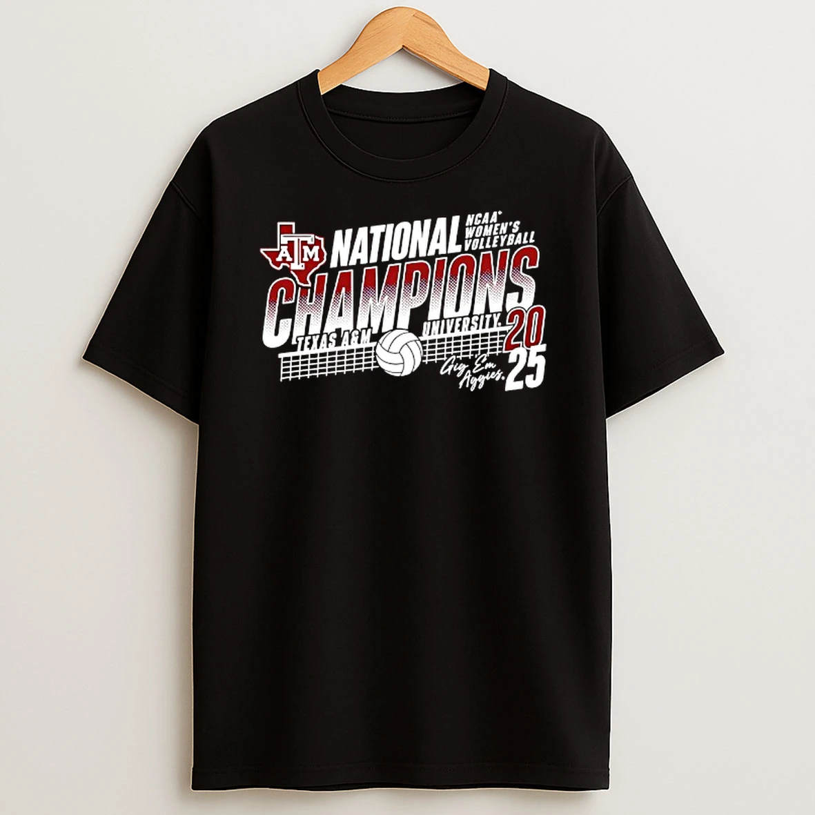 Texas A And M Aggies Womens Volleyball 2025 National Champions T Shirt