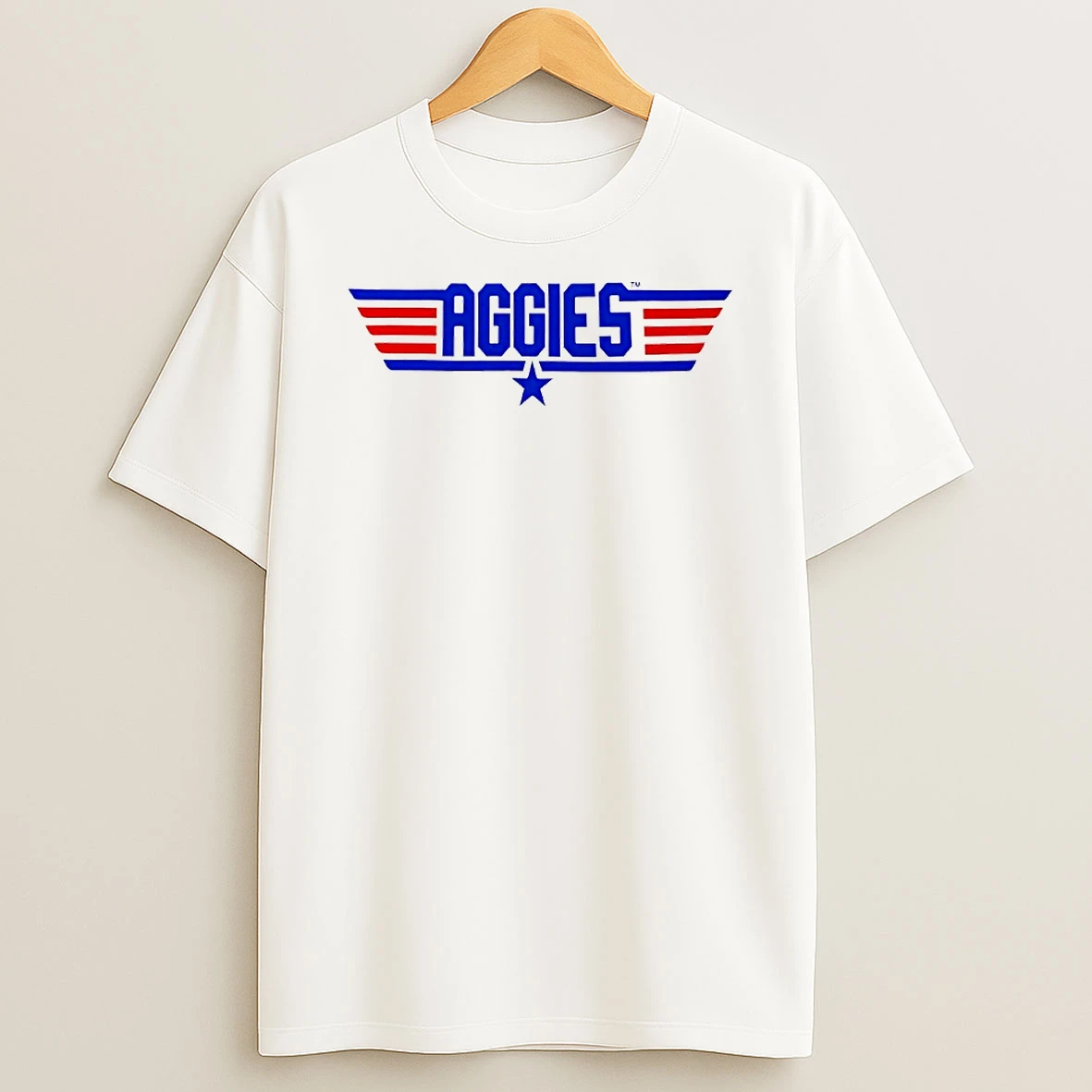 Texas A And M Aggies X Top Gun Logo Parody Circle T Shirt