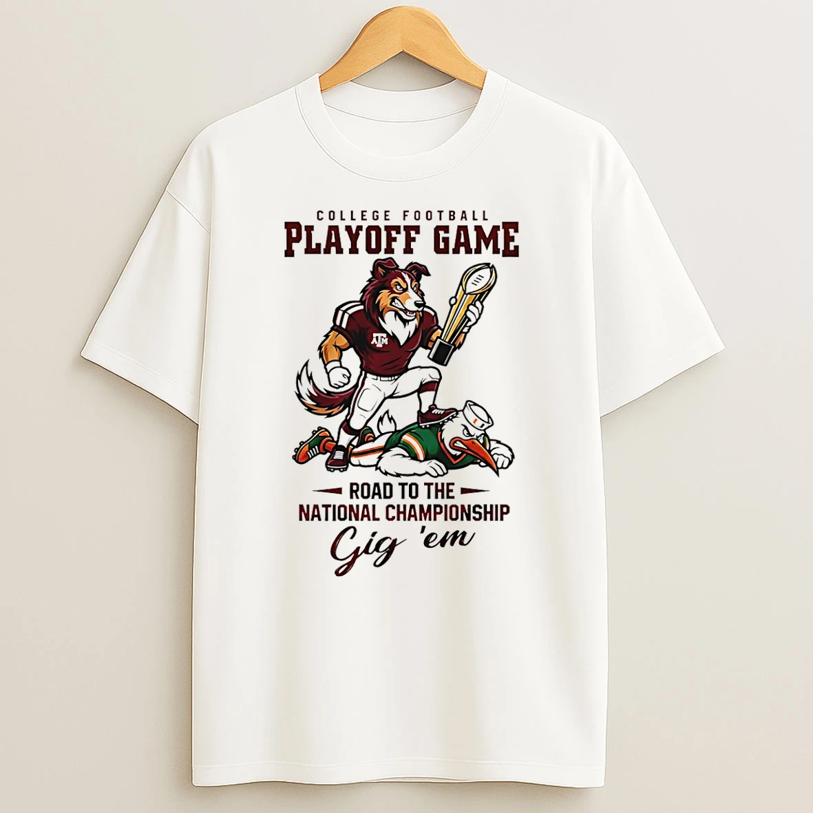 Texas Am Aggies 2025 26 Cfp Road To The National Championship Gig Em T Shirt