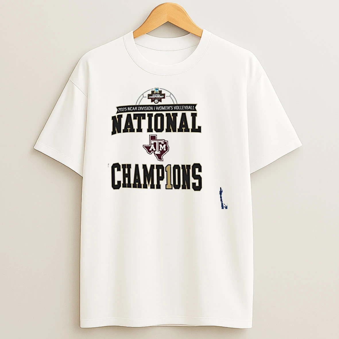 Texas Am Aggies 2025 Ncaa Womens Volleyball National Champions Locker Room T Shirt