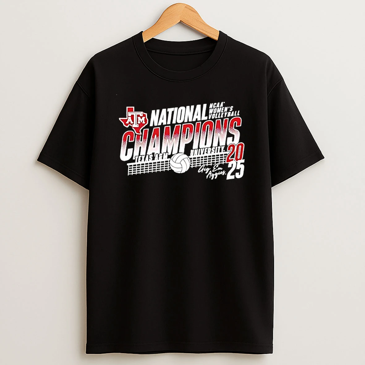 Texas Am Aggies 2025 Ncaa Womens Volleyball National Champions Vintage T Shirt