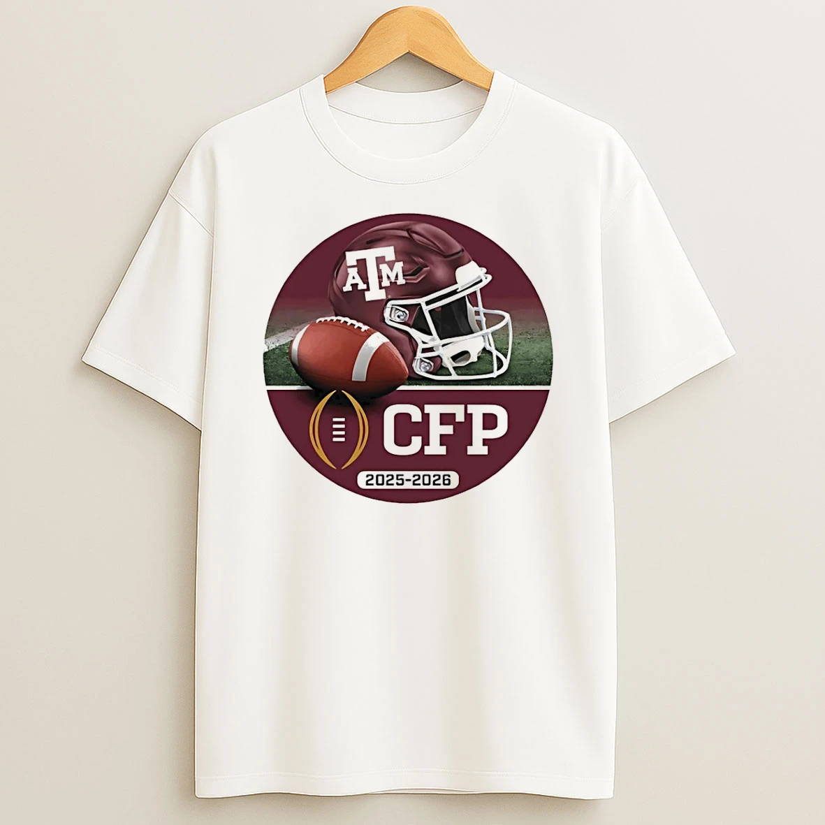 Texas Am Aggies Cfp College Football Playoff 2025 26 Helmet T Shirt