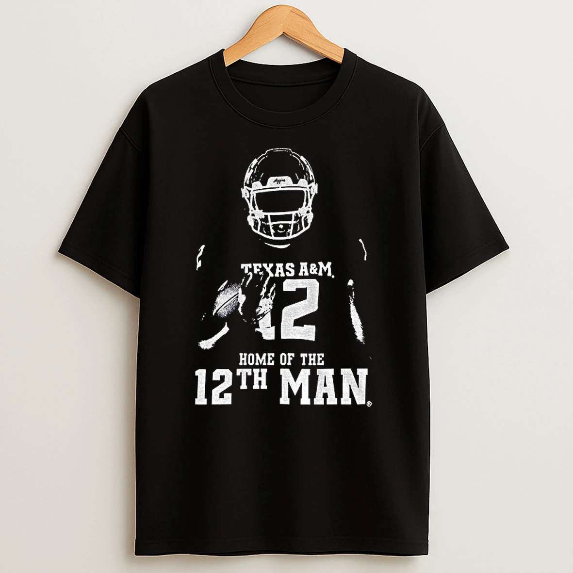 Texas Am Aggies Football Home Of The12th Man Silhouette T Shirt