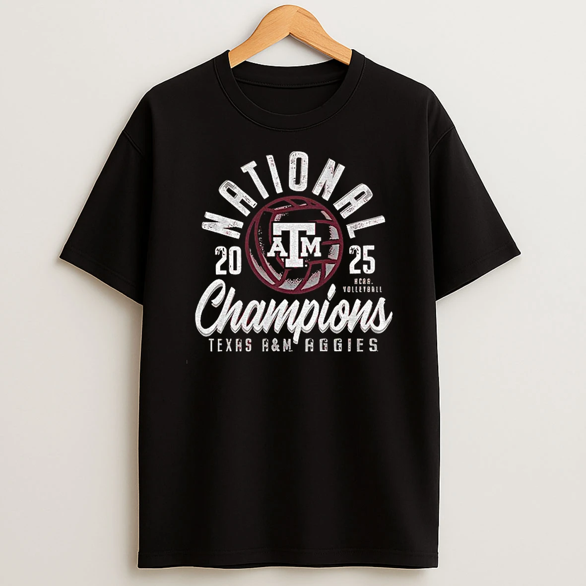 Texas Am Aggies Maroon 2025 Womens Volleyball National Champions T Shirt