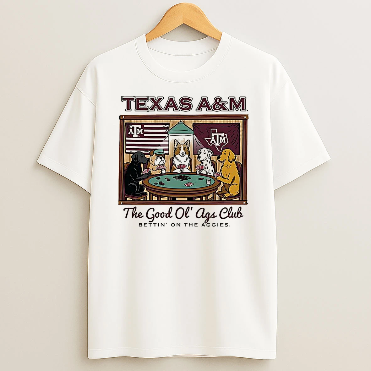 Texas Am Aggies Ncaa 2025 The Good Ol Age Club Bettin On The Aggies Mascot T Shirt