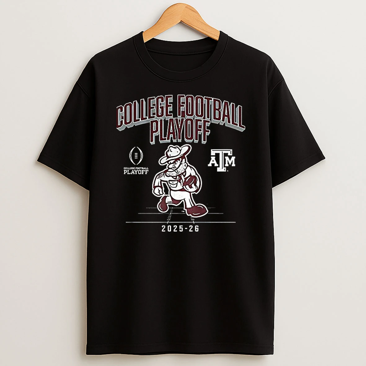 Texas Am Aggies Ncaa College Football Playoff 2025 2026 Mascot T Shirt