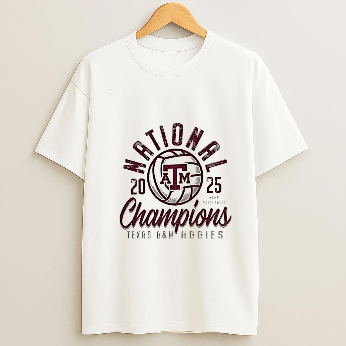 Texas Am Aggies Natural 2025 Womens Volleyball National Champions T Shirt