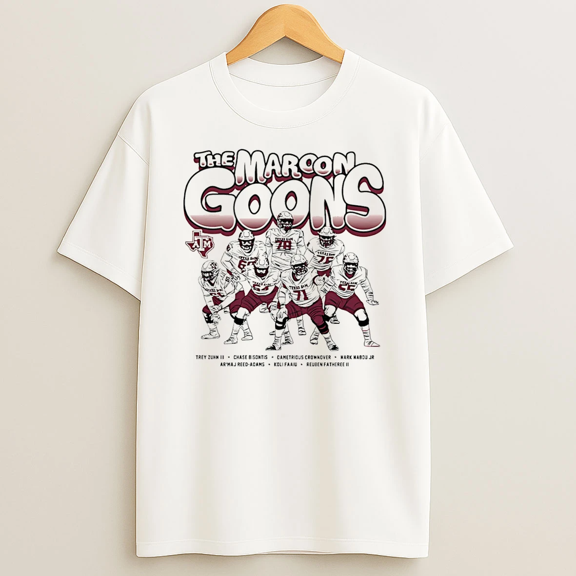 Texas Am Aggies The Maroon Goons Caricature T Shirt