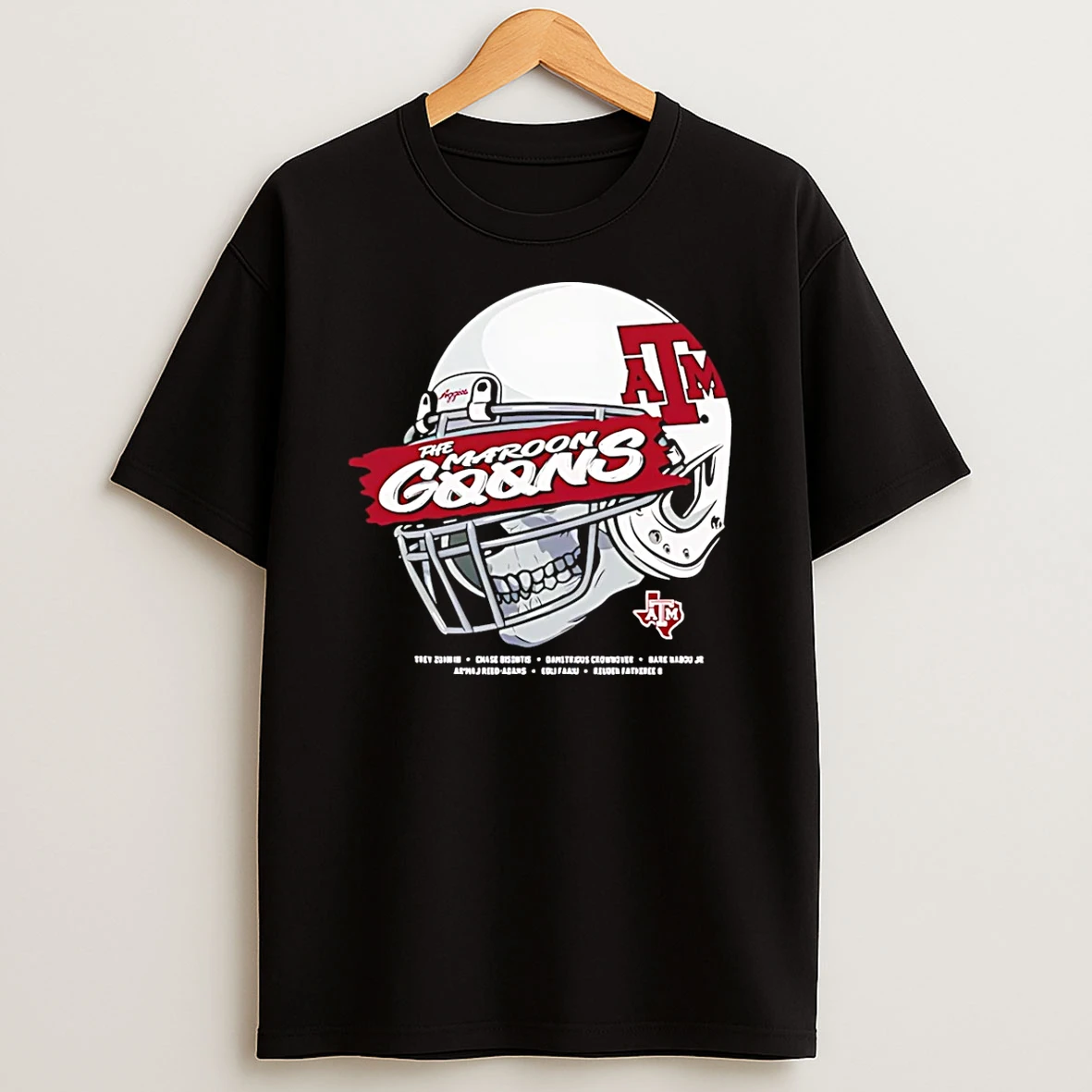 Texas Am Aggies The Maroon Goons Helmet T Shirt