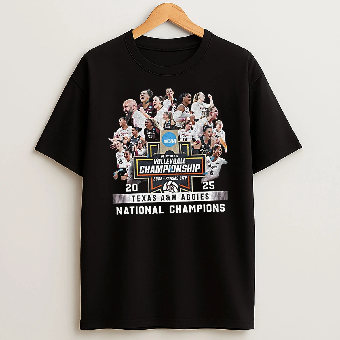 Texas Am Aggies Volleyball National Champions 2025 Kansas City T Shirt