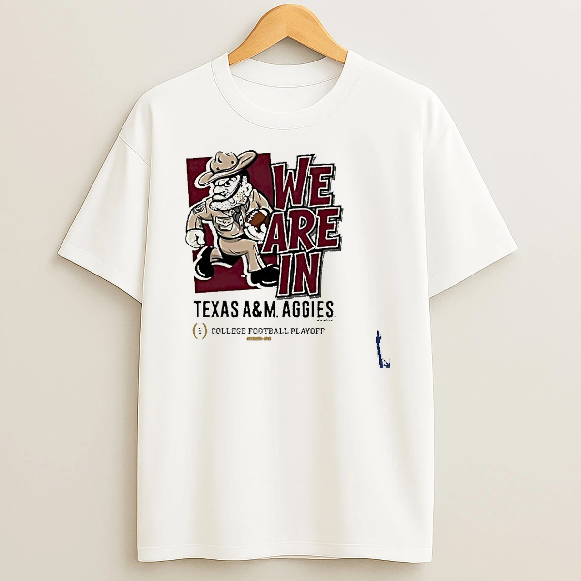 Texas Am Aggies We Are In 2025 Cfp Bound Mascot T Shirt