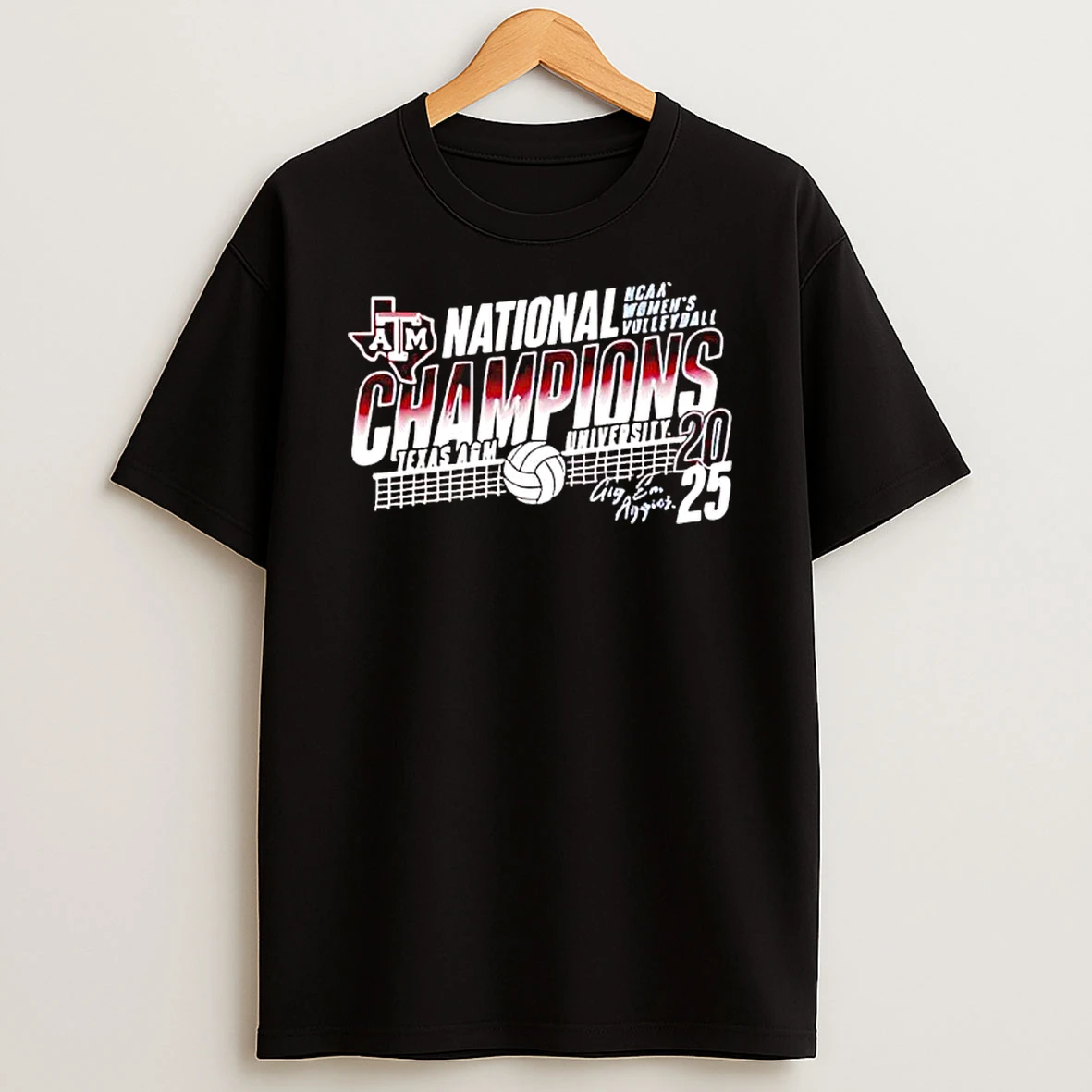 Texas Am Aggies2025 Volleyball National Champions T Shirt