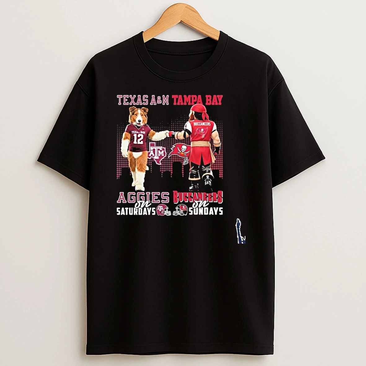 Texas Am And Tampa Bay Buccaneers Mascot On Saturdays And On Sundays T Shirt