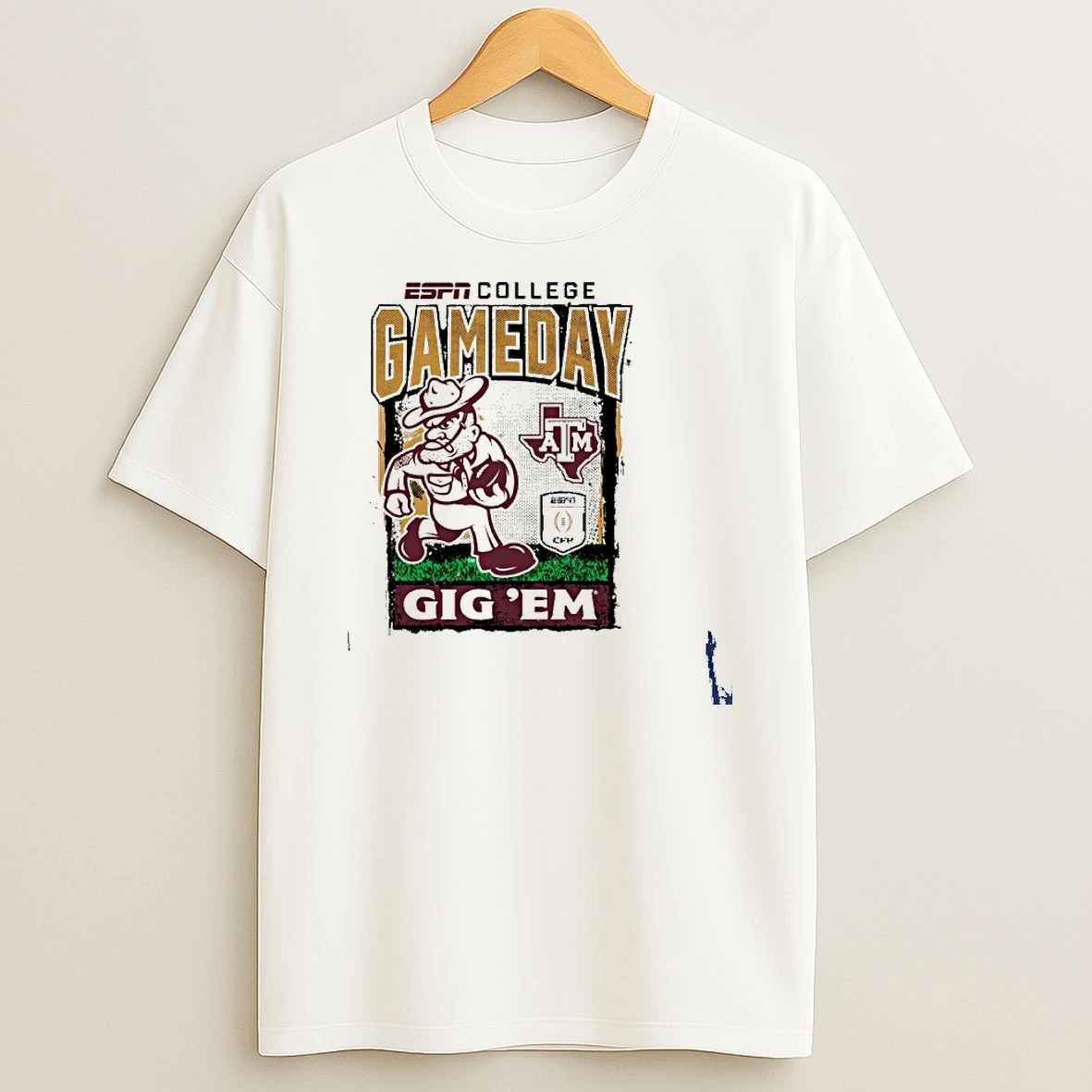 Texas Am Cfp Gameday 1st Round Mascot Gig Em T Shirt
