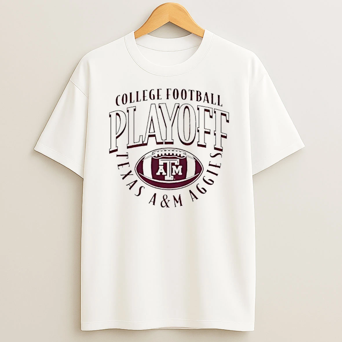 Texas Am Football 2025 Cfp Curve T Shirt