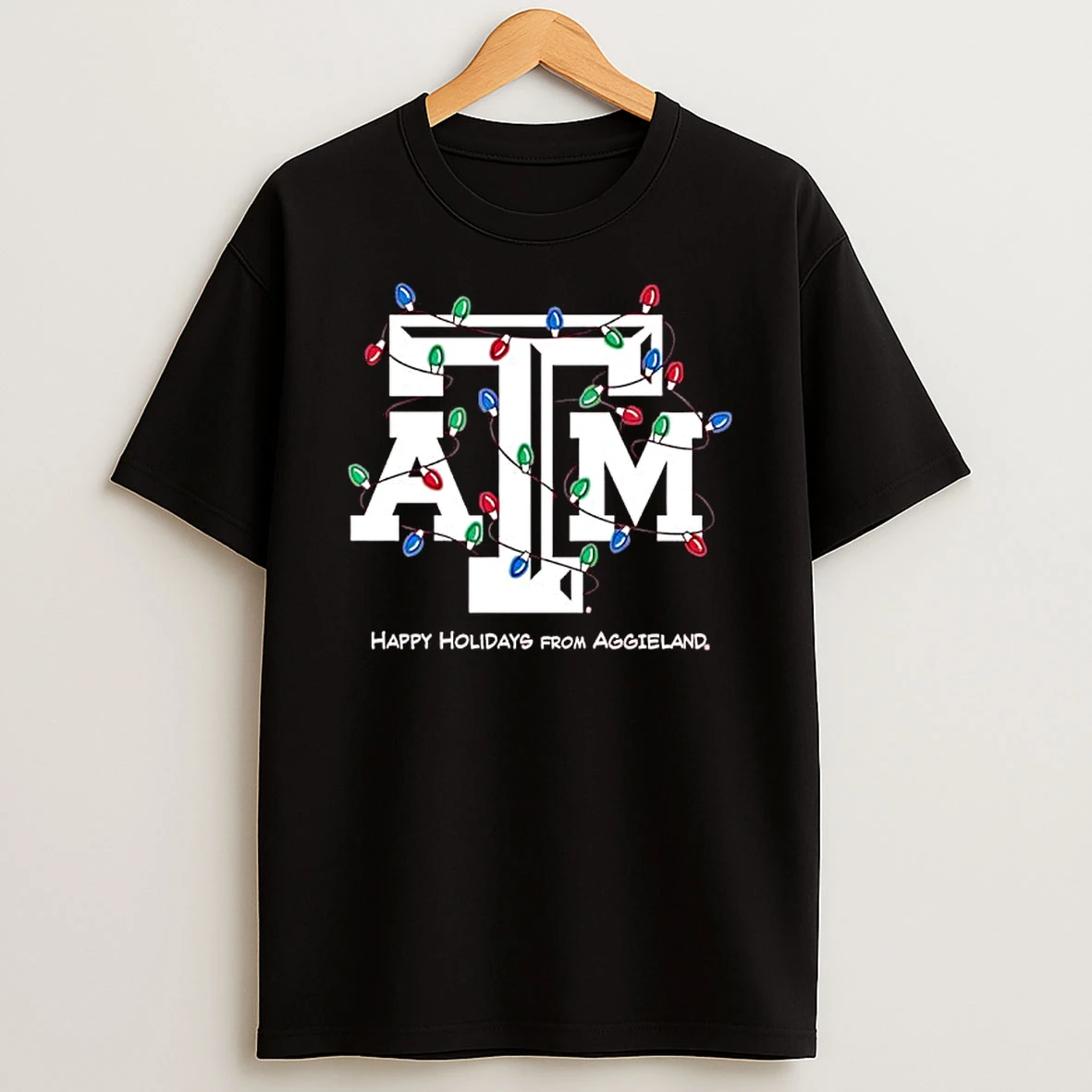 Texas Am Happy Holidays From Aggieland T Shirt