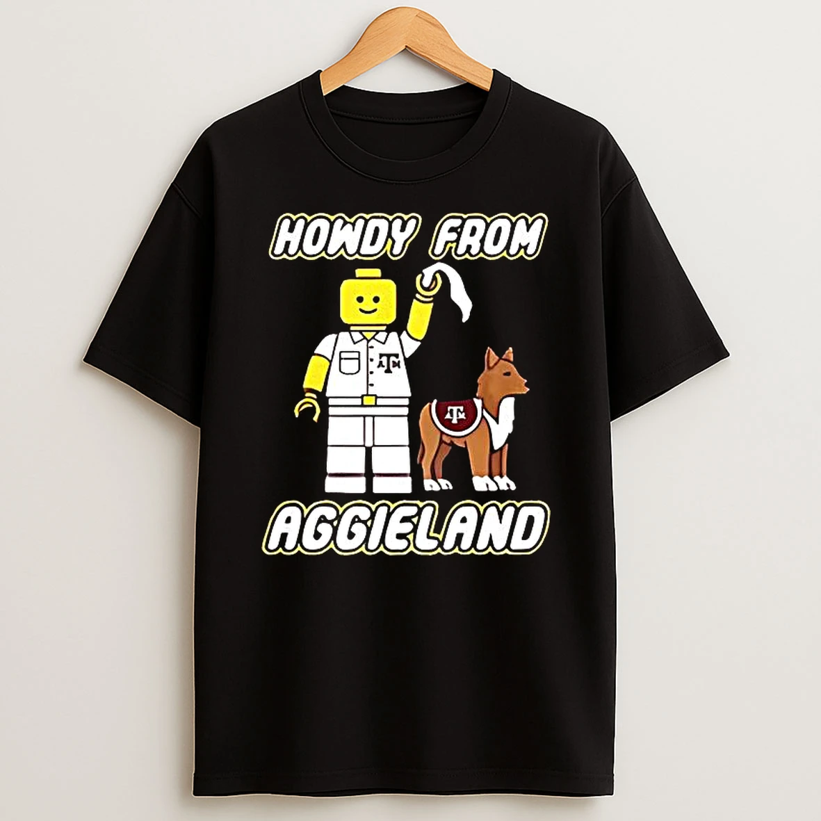 Texas Am University Howdy From Aggieland Alamo Aggies Lego T Shirt