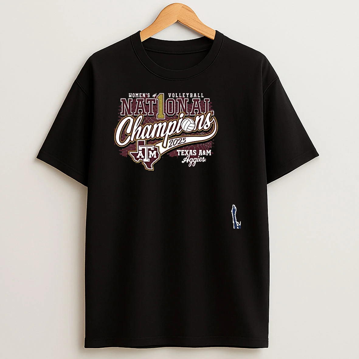 Texas Am Volleyball 2025 No 1 National Champions T Shirt