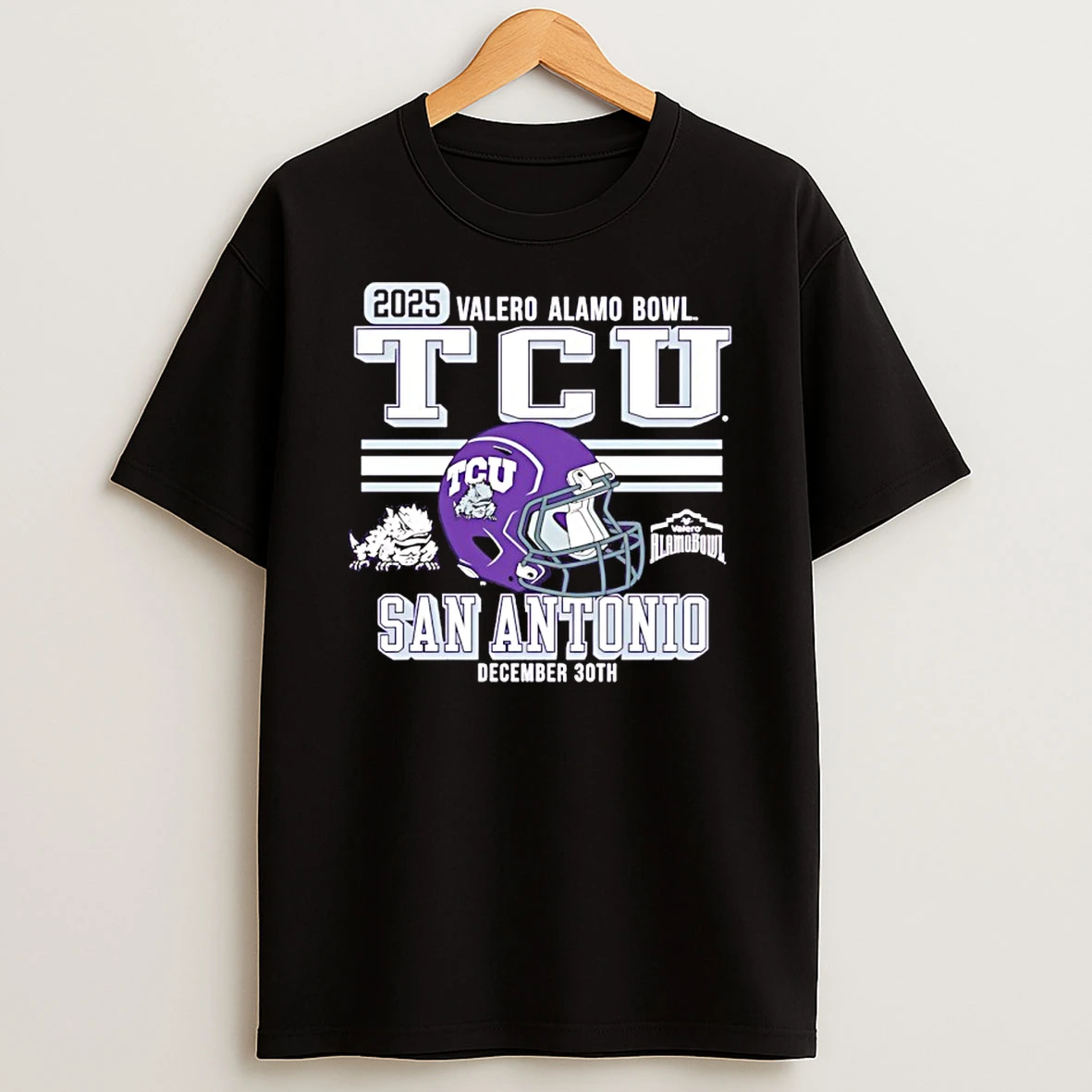 Texas Christian Horned Frogs Football 2025 Alamo Bowl Bound T Shirt