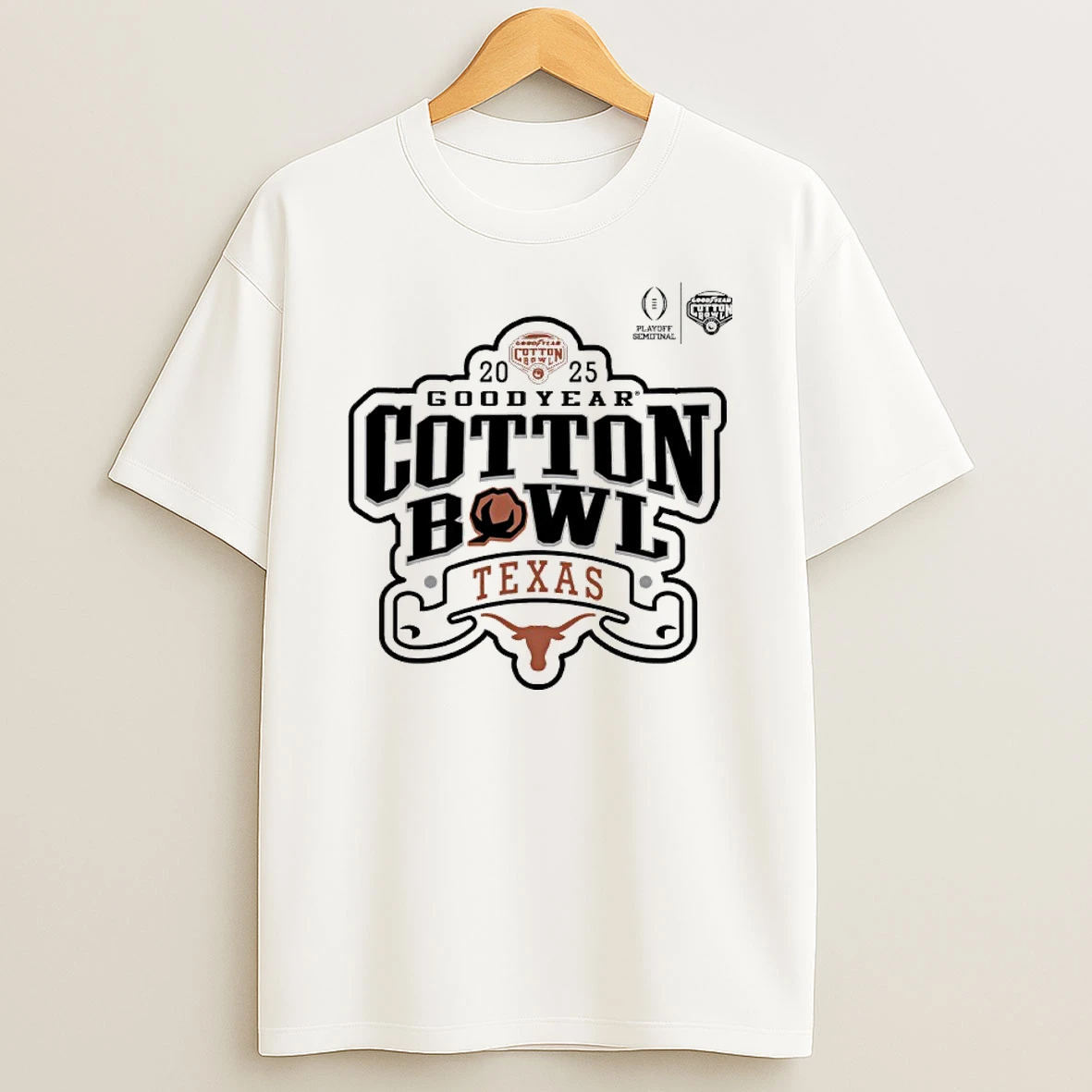 Texas Longhorn 2025 Goodyear Cotton Bowl T Shirt