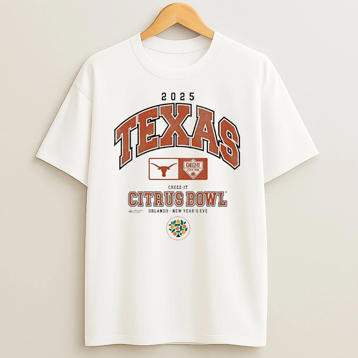 Texas Longhorns Cheez It Citrus Bowl 2025 Circle T Shirt