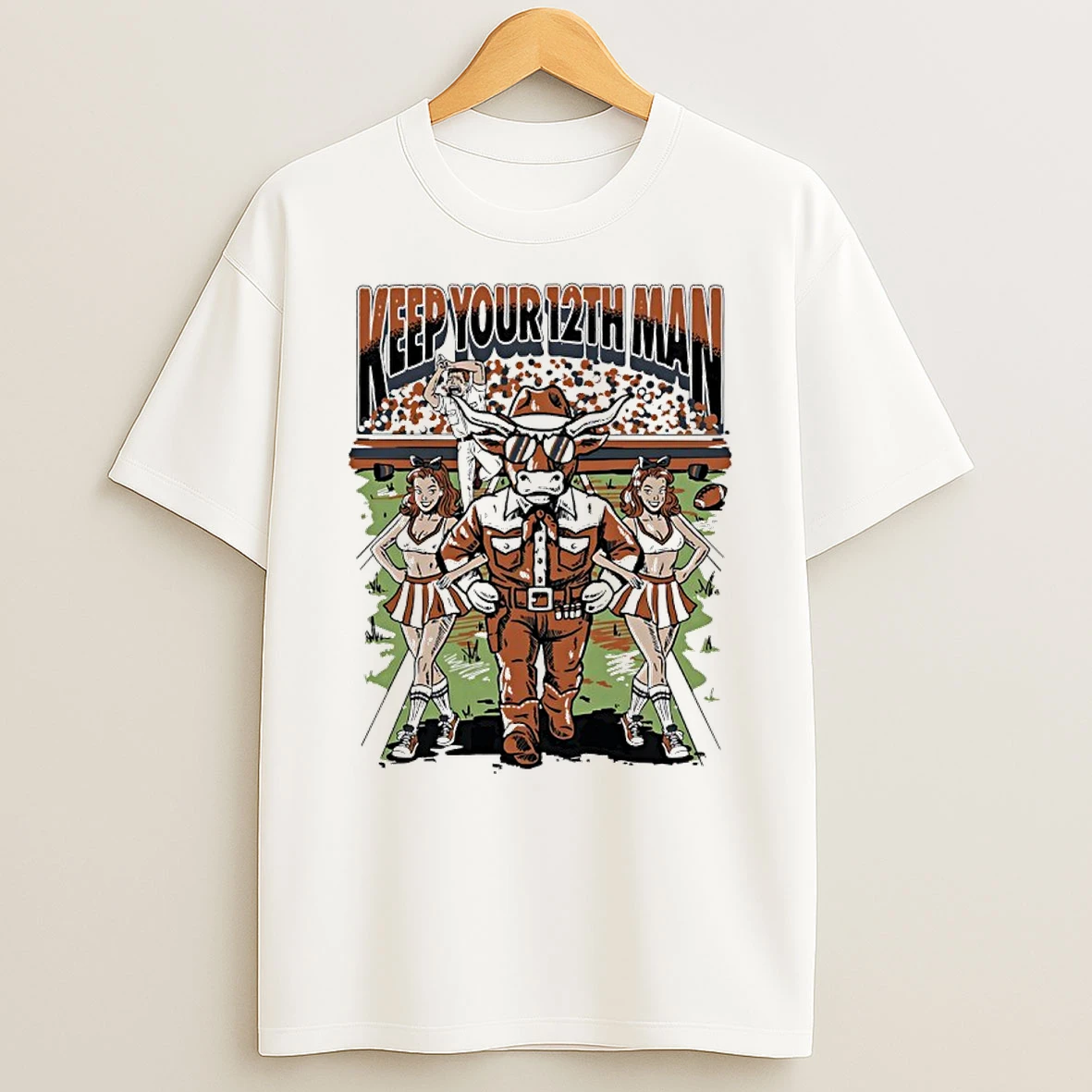 Texas Longhorns Keep Your 12th Man T Shirt