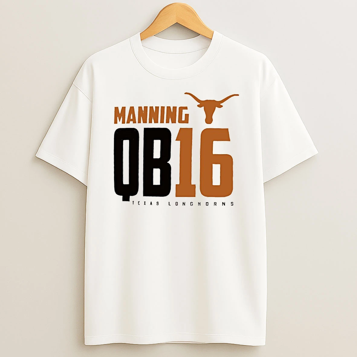 Texas Longhorns Manning Qb 16 Circle T Shirt