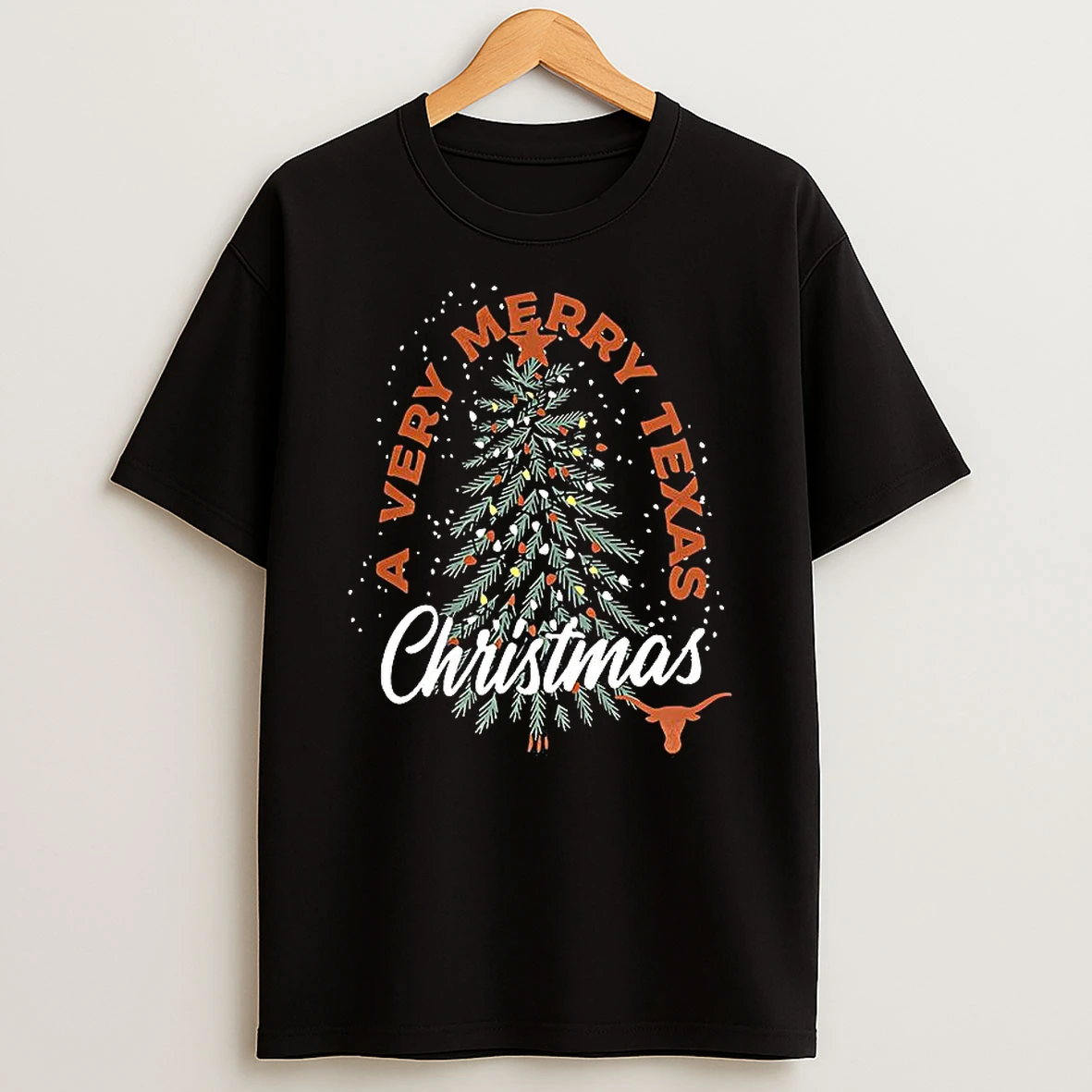 Texas Longhorns Merry Christmas Tree T Shirt