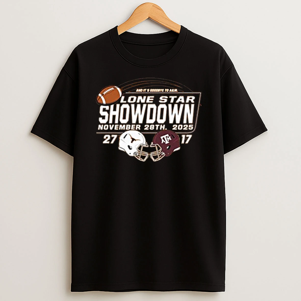 Texas Longhorns Vs Texas Am Aggies 2025 Score T Shirt