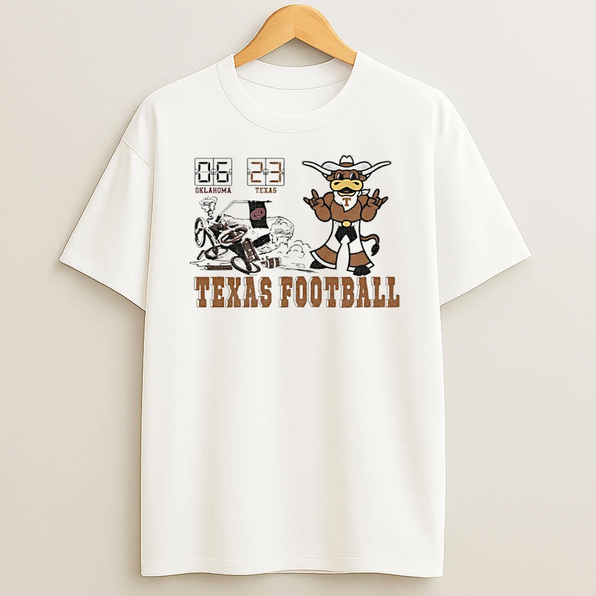 Texas Longhorns Beat Oklahoma Sooners 23 06 In Red River Rivalry 2025 T Shirt