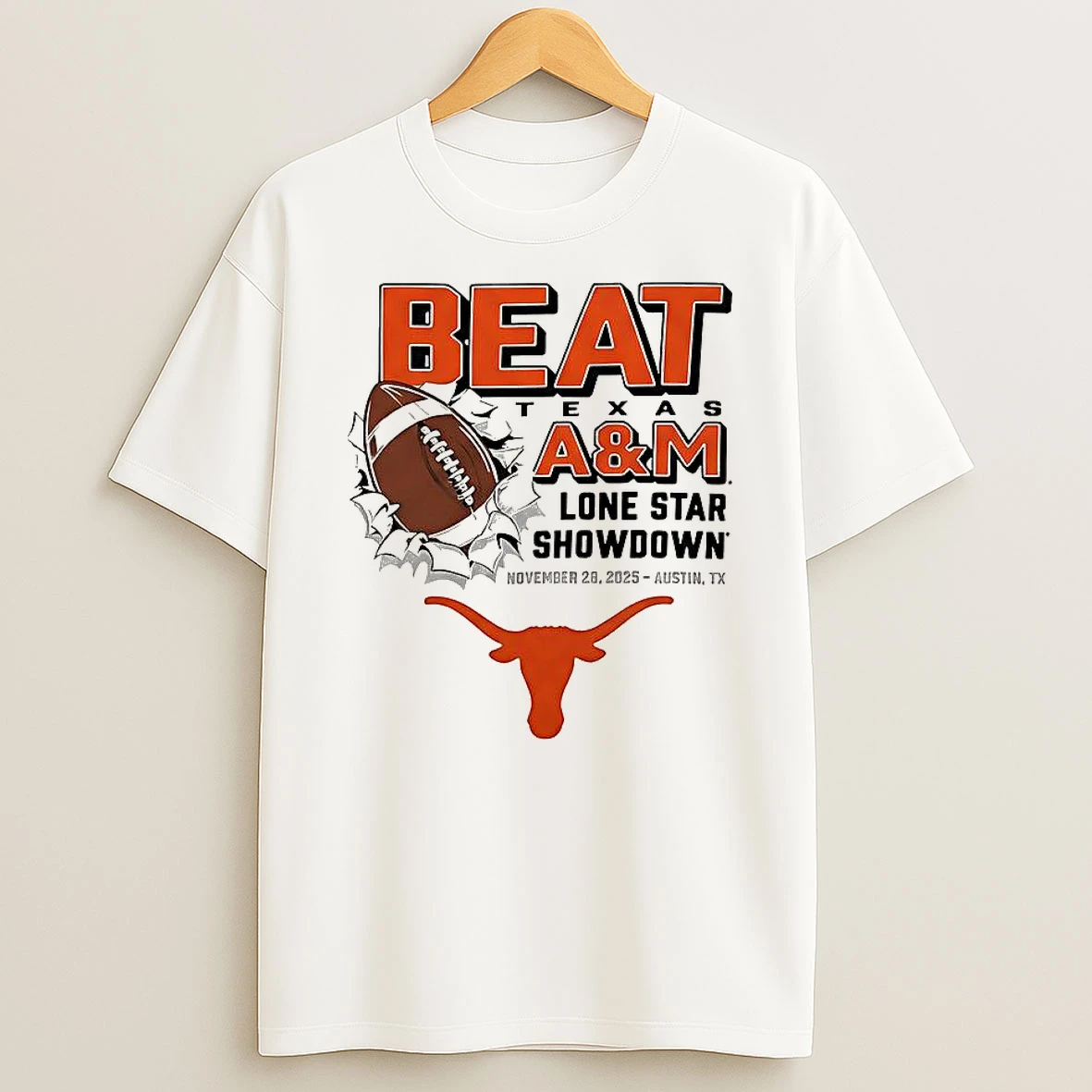 Texas Longhorns Beat Texas Am Football Lone Star Showdown T Shirt