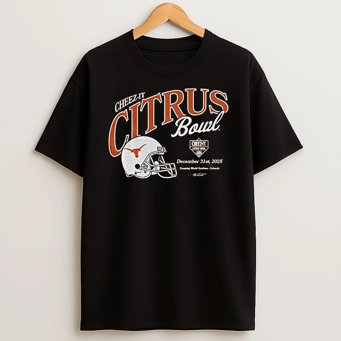 Texas Longhorns Football 2025 Cheez It Citrus Bowl December 31st 2025 T Shirt