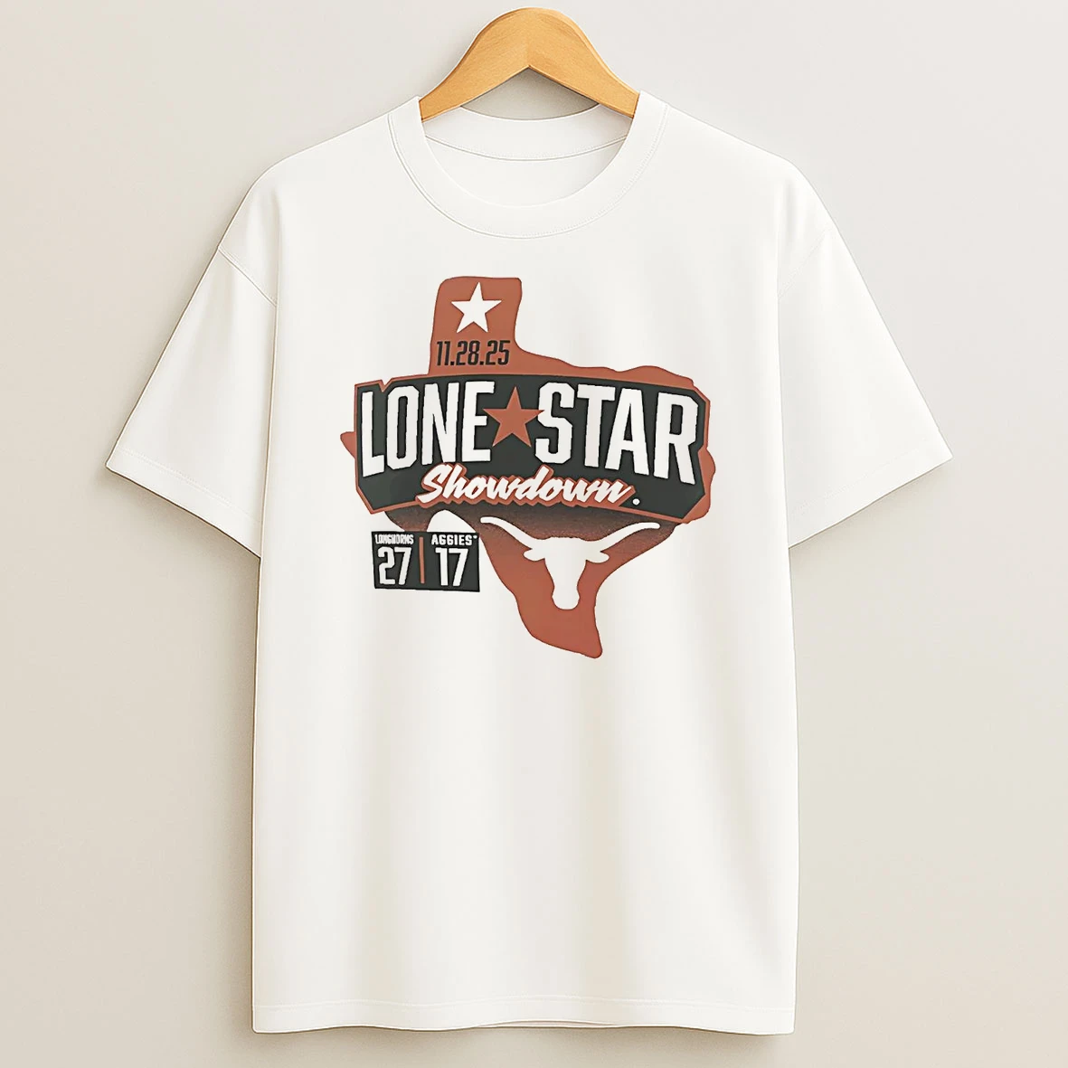 Texas Longhorns Lone Star Showdown Score 2025 T Shirt
