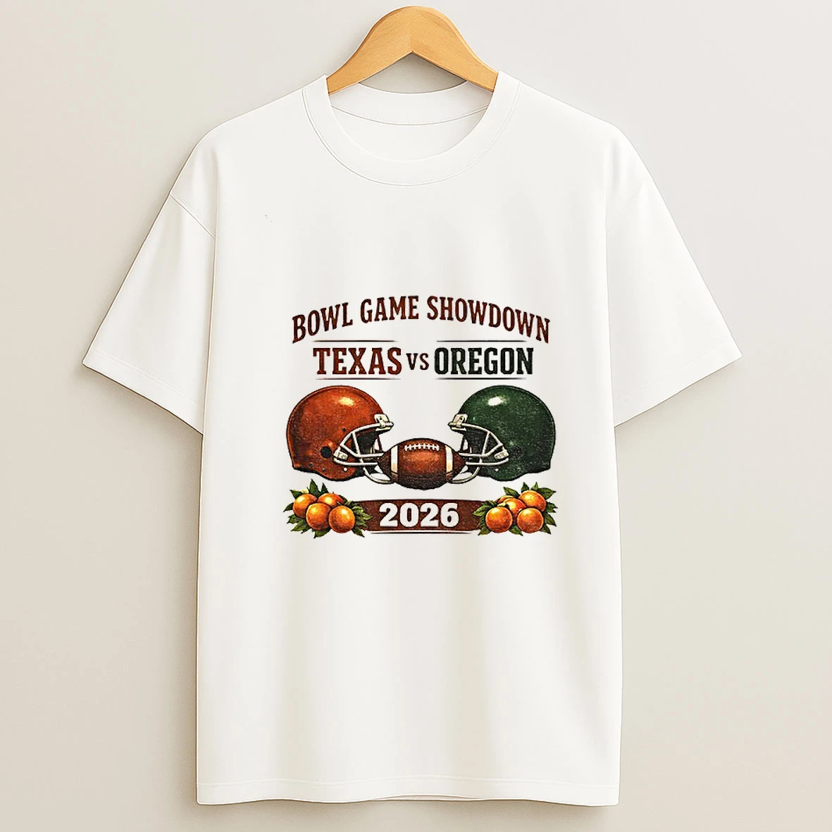 Texas Longhorns Vs Oregon Ducks Football 2026 Postseason Game Day Bowl Game Showdown T Shirt