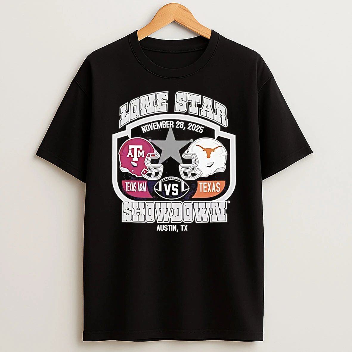 Texas Longhorns Vs Texas Am Aggies2025 Lone Star Showdown T Shirt