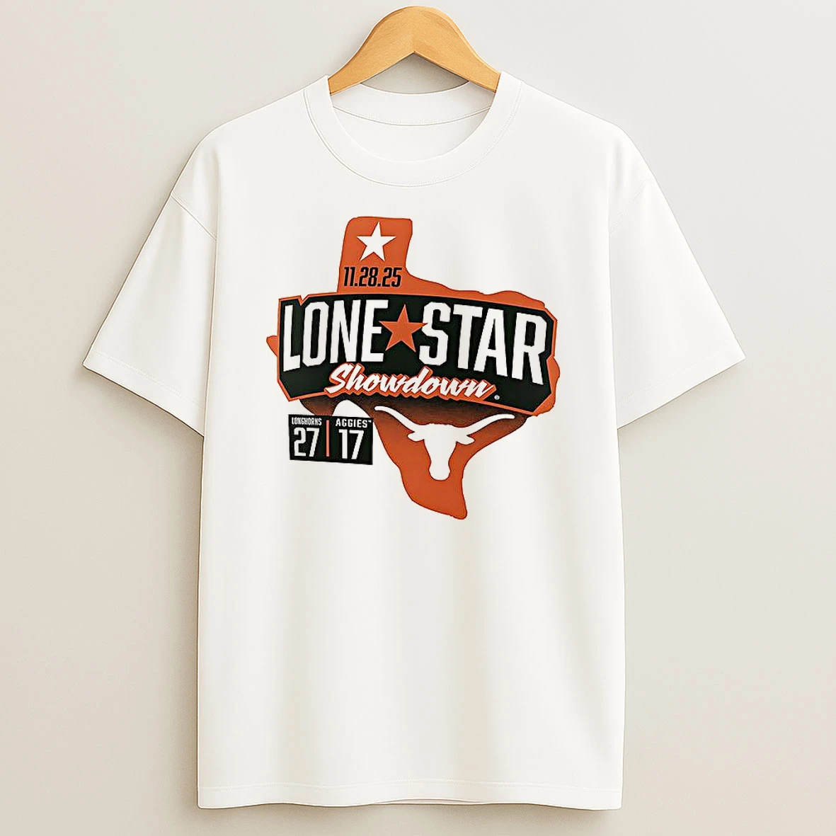 Texas Longhorns Vs Texas Am Aggies 2025 Lone Star Showdown T Shirt