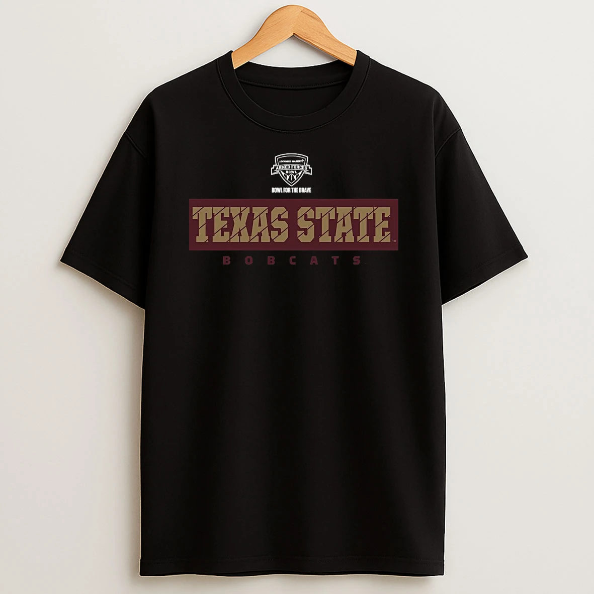 Texas State Bobcats 2026 Armed Forces Bowl T Shirt