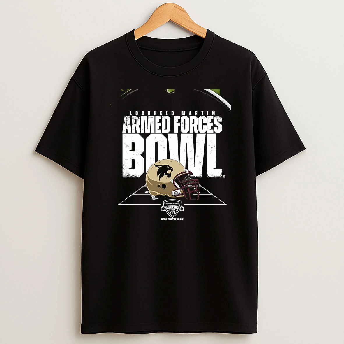 Texas State Bobcats 2026 Armed Forces Bowl Helmet Chriast T Shirt