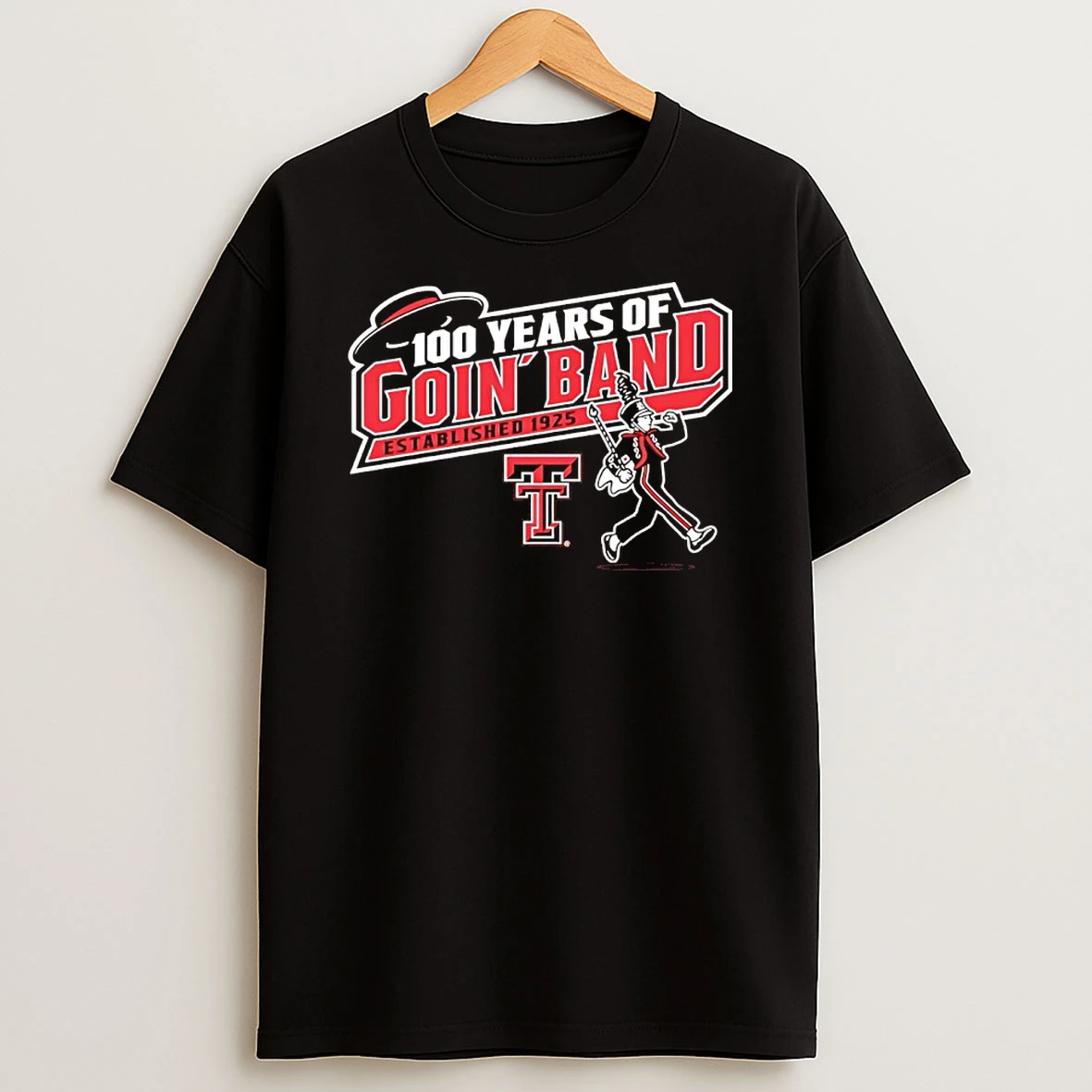 Texas Tech 100 Years Of Goin Band Marching Band Est 1925 T Shirt