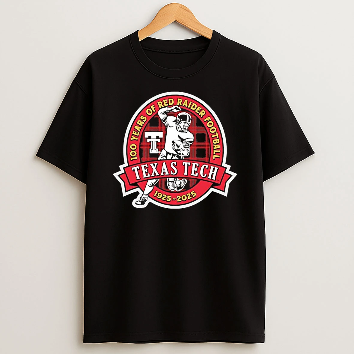 Texas Tech 1925 2025 100 Years Of Raiders Football Player T Shirt